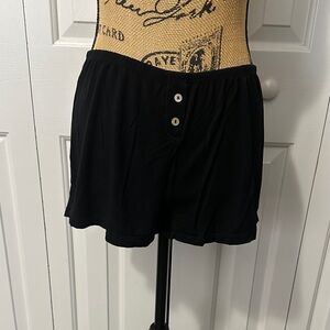Fleur’t Black Pajama Shorts.